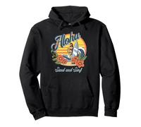 Verano - Aloha Sand and Surf: Estilo Retro de Hawái Sudadera con Capucha