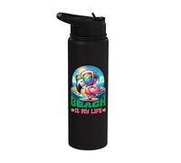 Verano - Beach Is My Life: Flamenco adorable Stainless Steel Insulated Water Bottle