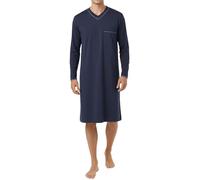 Verano Camisón de manga larga para hombre en color azul zafiro, Azul zafiro., XXL