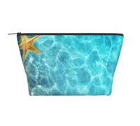 Verano Estrella De Mar Concha Playa Mar, Bolsa de artículos de tocador Bolsa de Maquillaje Bolsa de cosméticos Bolsa de artículos de tocador de Viaje portátil