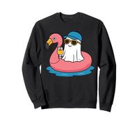 Verano Halloween en julio Hombres Mujeres Niños Flamenco Fantasma Sudadera