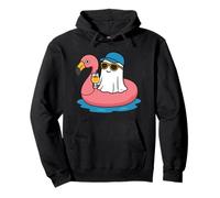 Verano Halloween en julio Hombres Mujeres Niños Flamenco Fantasma Sudadera con Capucha