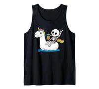 Verano Halloween en julio Hombres Mujeres Niños Verano Esqueleto Camiseta sin Mangas