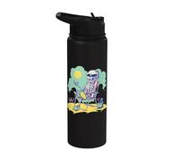 Verano Halloween Esqueleto Playa Sol Verano Vibes Stainless Steel Insulated Water Bottle