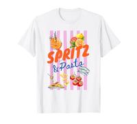Verano Italiano mediterráneo Spritz Pasta limón sardinas Camiseta