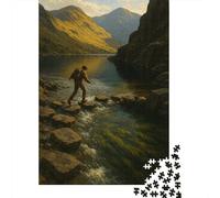Verano Junto al Lago 1.000piezas Rompecabezas Pintura de Paisaje Adultos Puzzle Retador Interior Pasatiempos Didácticos 12+ Decoración 1000pcs (75x50cm)