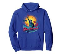 Verano Lleno de Estrellas Sudadera con Capucha, Unisex para Adultos, Azul Real, XL