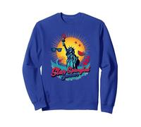 Verano Lleno de Estrellas Sudadera, Unisex para Adultos, Azul Real, XXL