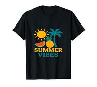 Verano vibes sol, piña sandía y ciruelo Camiseta