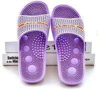 Verano Zapatos de Reflexología con Zapatillas de Punto de Masaje, Sandalias de Masaje Cómodas, Sandalias y Zapatillas acogedoras,Púrpura,38