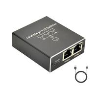 Verazquy Conmutador Gigabit Ethernet 1 a 3, divisor Ethernet de alta velocidad de 1000 Mbps con alimentación USB C de 3 puertos LAN interruptor de red para PC, portátil, PS5, Xbox, router, Smart TV