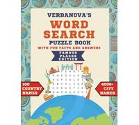VERBANOVA'S Famous Places Word Search Book: 4000+ City Names | 100 Countries | Large Print Puzzle Book For All Ages