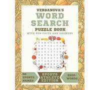 VERBANOVA'S Sports Athlete Word Search Book: 2000+ Athlete Names | 50 Sports | Large Print Puzzle Book For All Ages