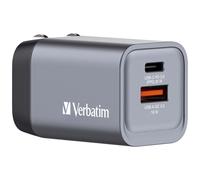 Verbatim 35W UK/US/EU 2-Port GaN Wall Charger With Power Delivery