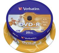 Verbatim 43538 - Pack de 25 DVD-R Imprimable