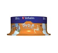 Verbatim 43538 - Pack de 25 DVD-R Imprimable