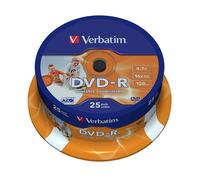 Verbatim 43538 - Pack de 25 DVD-R Imprimable (DVD-ROM)