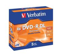 Verbatim 43543 - DVD-R vírgenes, Doble Capa, 8.5 GB, 4X