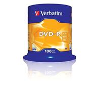 Verbatim 43549 - Pack de DVD-R vírgenes (100 Unidades, 4.7 GB, 16 x)