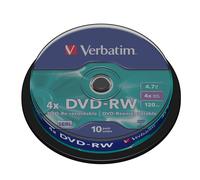 Verbatim 43552 4x DVD-RW - Spindle 10 Pack