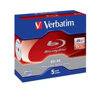 Verbatim 43615 BD-RE 25GB/2X Blu-ray - 5 Pack Jewel Case 5 Pack Jewel (Blu-ray)
