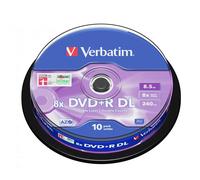 Verbatim 43666 8.5GB 8x Double Layer DVD+R Matt Silver - 10 Pack Spindle 10 Pack