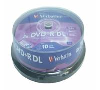 Verbatim 10 Dvd+r Double Layer 8x One Size Matte Silver