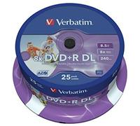 Verbatim 43667 DVD en blanco 8,5 GB DVD+R DL 25 pieza(s) ( 43667 )
