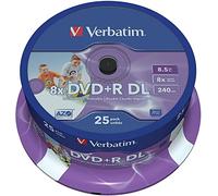 Verbatim 43667 DVD en blanco 8,5 GB DVD+R DL 25 pieza(s) ( 43667 )