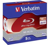 Verbatim BD-RE DL 50GB 2 x 5 Pack Jewel Case 5 pieza(s)
