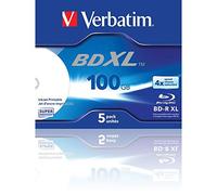 Paquete de 5 Blu-ray BD-R de 100GB - VERBATIM
