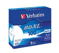 Verbatim 43789 - Disco BD-R con LightScribe de 100 GB, 4X | BD-R Blu-ray en blanco de 100 GB 4 velocidades para calidad HD, grandes archivos de fotos, música y almacenamiento óptico