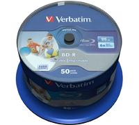 VERBATIM 43812 - BD-R SL Datalife, 25GB, 6x, imprimible, 50 husillo