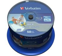 VERBATIM 43812 - BD-R SL Datalife, 25GB, 6x, imprimible, 50 husillo