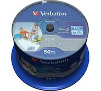 Verbatim 43812 - Discos de Blu-ray printables e imprimibles, (25GB), 50 unidades