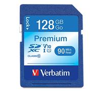 VERBATIM 44025 - Tarjeta de memoria SDXC de 128GB, Verbatim clase 10 - U1