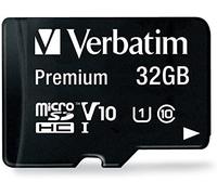 Verbatim Tarjeta microSDHC 44083 – 32 GB Clase 10 con adaptador – Negro