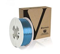 VERBATIM 55056 - Filamento PET-G, azul, transparente, 1,75 mm, 1 kg