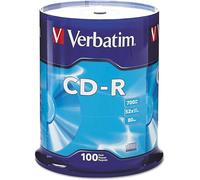 Verbatim 97458 CD-R 700MB 100pieza(s) CD en blanco - CD-RW vírgenes (CD-R, 700 MB, 100 pieza(s), 120 mm, 52x, Eje)