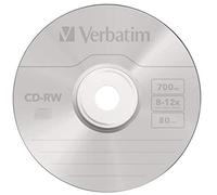 VERBATIM 43480 - CD-RW, 700 MB, 12x, husillo de 10 unidades