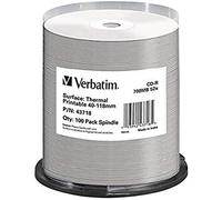 VERBATIM 43718 - CD-R 700 MB, 52x, imprimible térmico, 100 husillo
