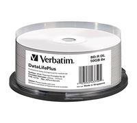 VERBATIM 43750 - BD-R, imprimible térmico 50 GB, 6x, husillo de 25 unidades
