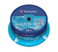 Verbatim AZO CD-R 52X 700MB Crystal 25 Pack, 43352 (25 Pack)