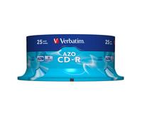 Verbatim AZO CD-R 52X 700MB Crystal 25 Pack, 43352 (25 Pack) (CD)