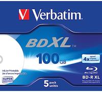 VERBATIM 43789 - BD-R XL, 100 GB, imprimible, paquete de 5