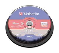 Verbatim 10 Bd-re Blu-ray 25gb 2x Speed Cakebox One Size Blue