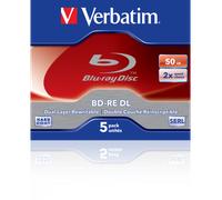 Verbatim BD-RE DL 50GB 2 x 5 Pack Jewel Case 5 pieza(s)