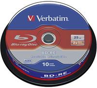 Verbatim 10 Bd-re Blu-ray 25gb 2x Speed Cakebox One Size Blue