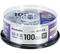 Verbatim Blu-ray Disc 20 Husillo 100GB 4X Velocidad BD-R XL Imprimible...