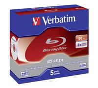 Verbatim BD-RE DL 50GB 2 x 5 Pack Jewel Case 5 pieza(s)